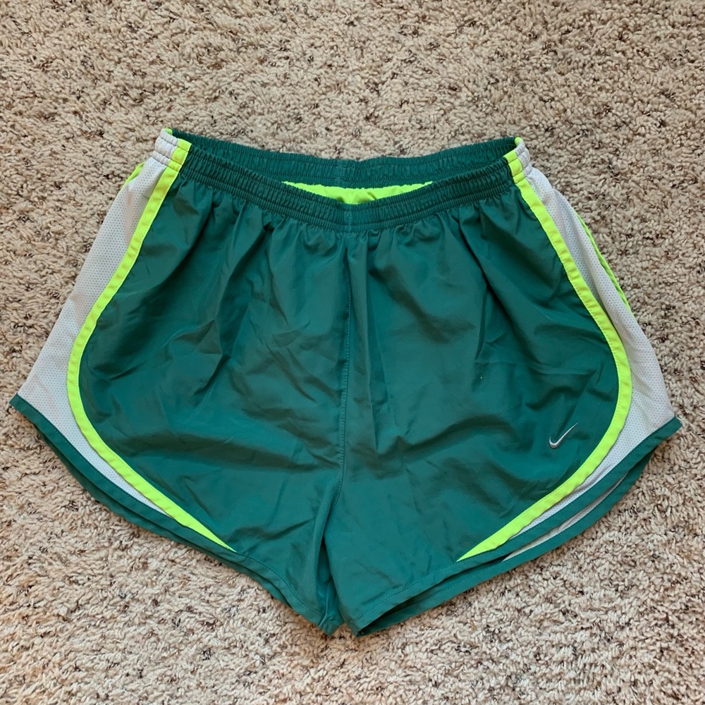 Nike Women’s Running shorts - green with neon